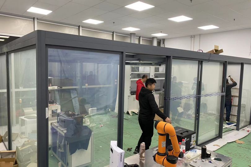 中国科学院上海有机化学研究所—电动雾化玻璃隔断—调光玻璃隔断项目